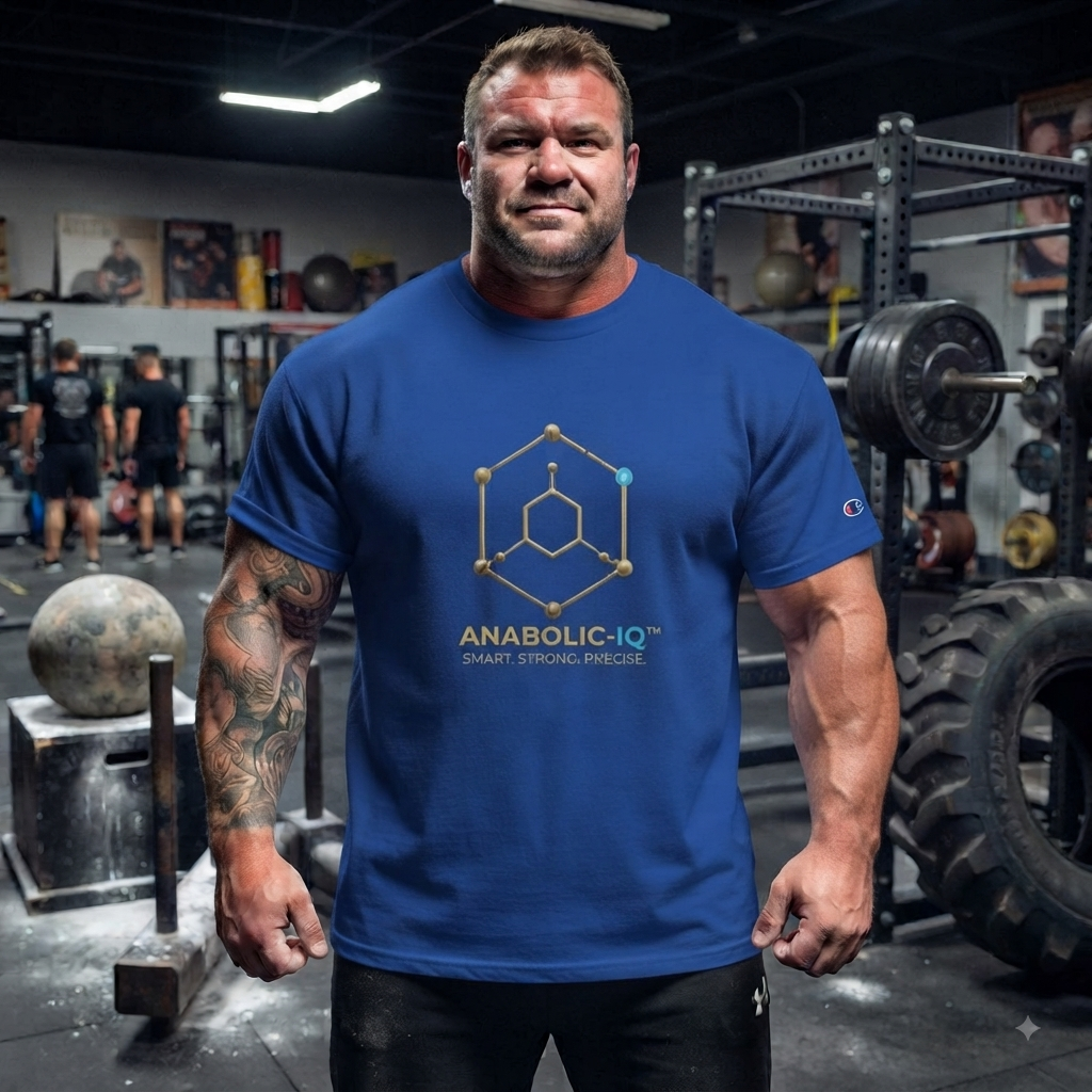 Men's Crewneck T-Shirt | Anabolic-IQ x Champion T525C