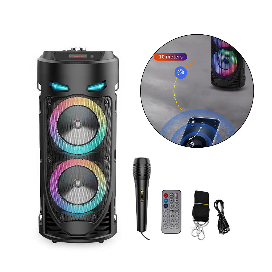 Bluetooth Speakers Portable Wireless Subwoofer Stereo Bass Party Soundbox UK